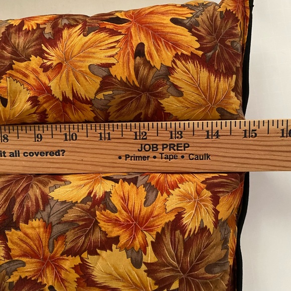 Autumn Orange Leaves Throw Pillow 15x 8 Inch Decorative Pillows - set of 2 - Picture 2 of 5